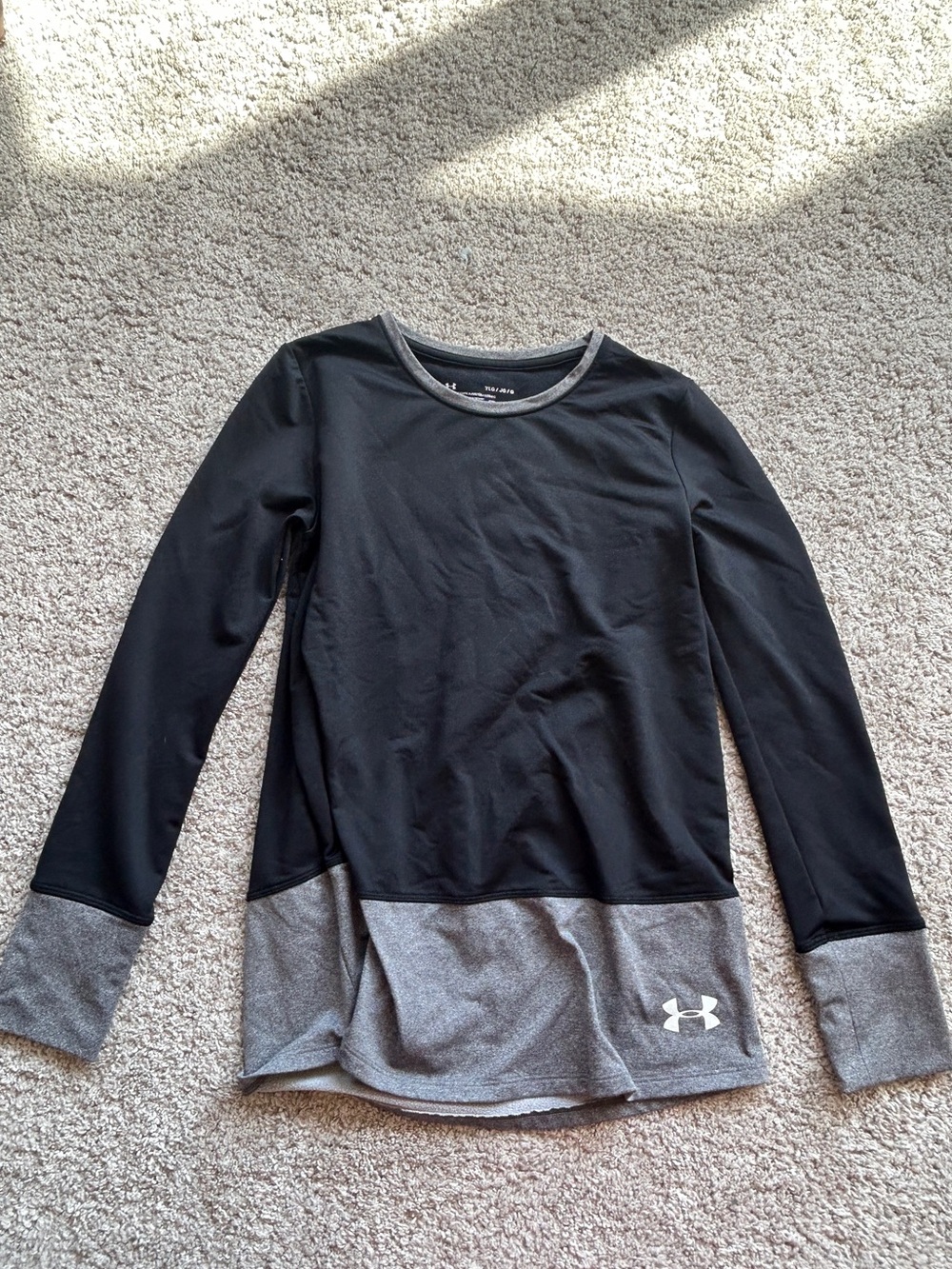 Black/Grey Under Armor Base Layer Fleece Lined